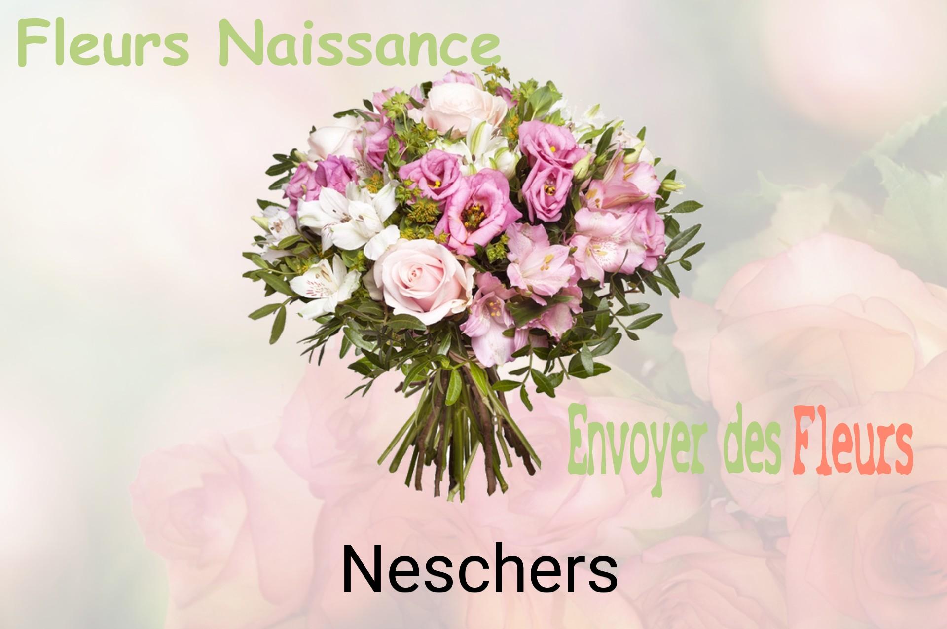 Bouquet de fleurs de naissance livré à Neschers